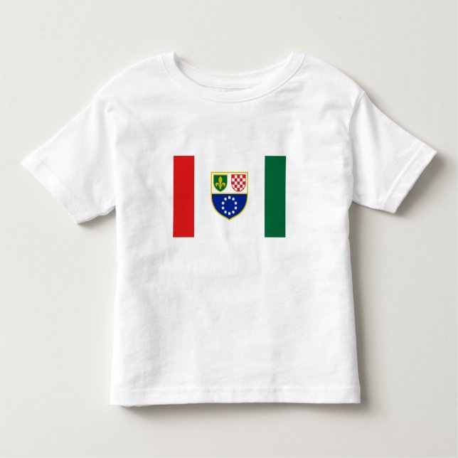 Bosnien och Hercegovina Federation Flagga T Shirt (Framsida)