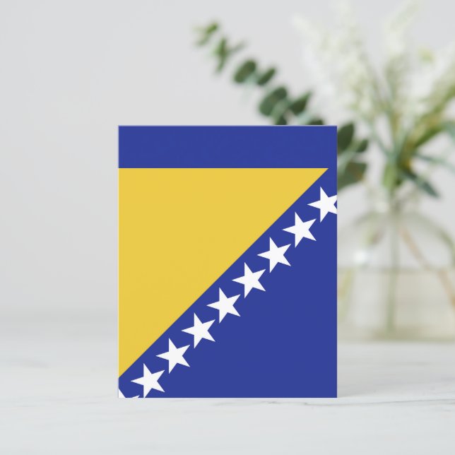 Bosnien och Hercegovina-flagga (Stående Fram)