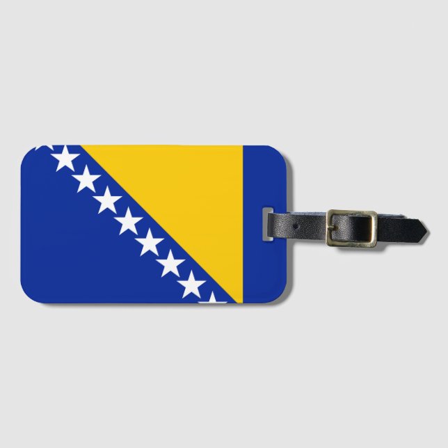 Bosnien och Hercegovina Flagga Bagagebricka (Framsida horisontal)