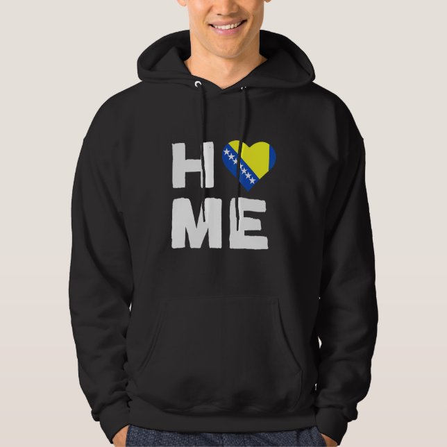 Bosnien och Hercegovina Flagga Balkans bosnier 2 Hoodie (Framsida)