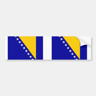 Bosnien och Hercegovina flagga Bildekal