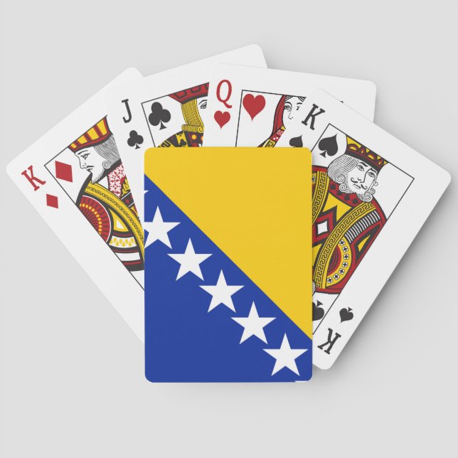 Bosnien och Hercegovina-Flagga Casinokort (Baksidan)