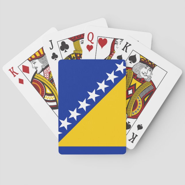 Bosnien och Hercegovina-Flagga Casinokort (Baksidan)