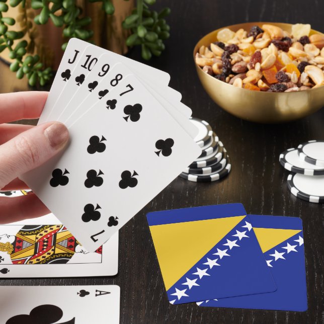 Bosnien och Hercegovina-flagga Casinokort (På plats)