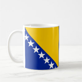 Bosnien och Hercegovina Flagga Ceramic Mugg