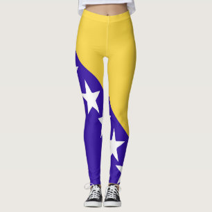 Bosnien och Hercegovina Flagga Emblem Leggings