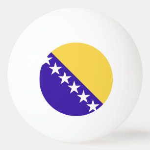Bosnien och Hercegovina Flagga Emblem Pingisboll