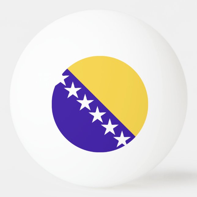 Bosnien och Hercegovina Flagga Emblem Pingisboll (Framsidan)