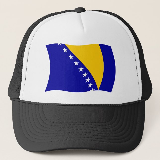 Bosnien och Hercegovina Flagga Hatt Keps (Framsida)