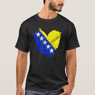 Bosnien och Hercegovina Flagga Jag älskar Bosnien T Shirt