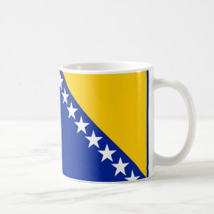 Bosnien och Hercegovina Flagga keramiskt kaffe Mug Kaffemugg