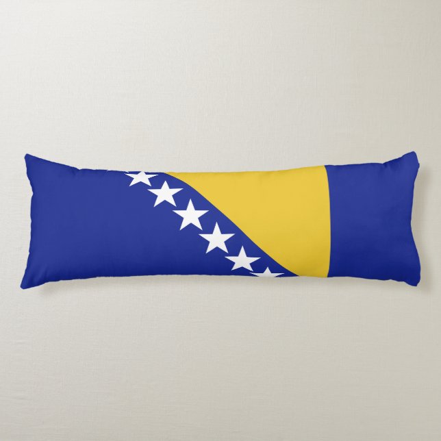 Bosnien och Hercegovina-flagga Kroppskudde (Framsidan)