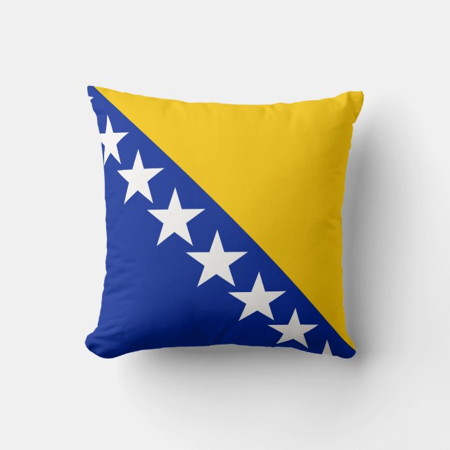 Bosnien och Hercegovina-Flagga Kudde (Framsida)