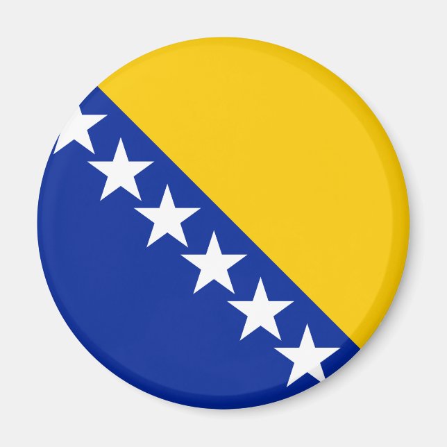 Bosnien och Hercegovina flagga Magnet (Framsidan)
