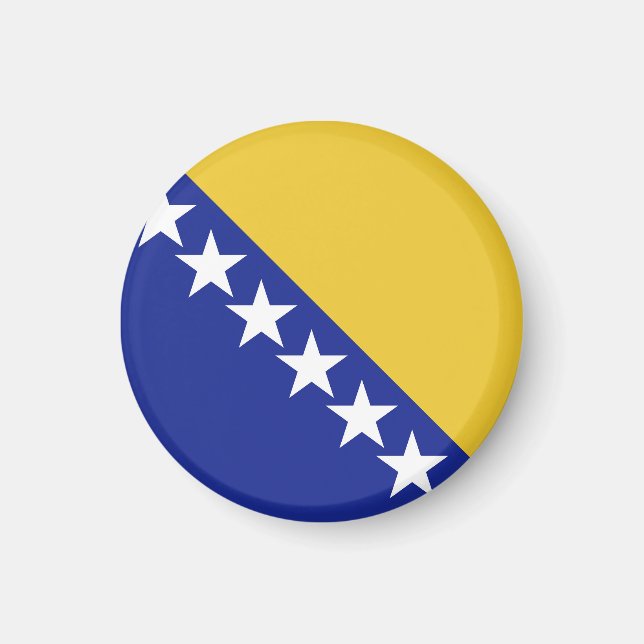 Bosnien och Hercegovina-flagga Magnet (Framsidan)