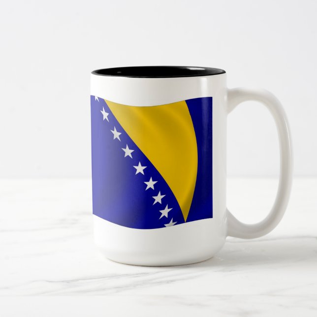 Bosnien och Hercegovina Flagga Mugg (Höger)