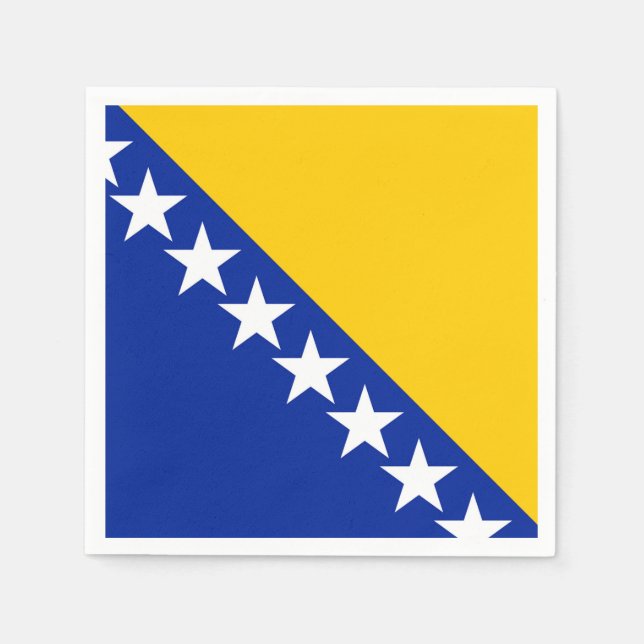 Bosnien och Hercegovina-Flagga Pappersservett (Framsidan)