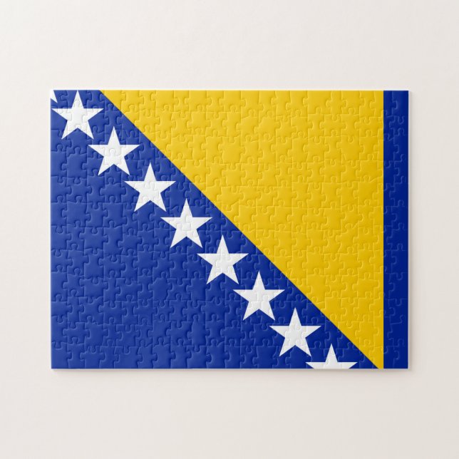 Bosnien och Hercegovina-Flagga Pussel (Horisontell)