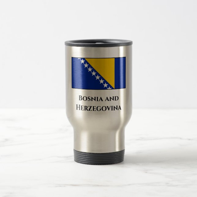 Bosnien och Hercegovina-Flagga Resemugg (Center)