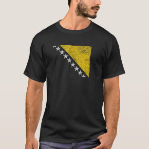 BOSNIEN OCH HERCEGOVINA FLAGGA SARAJEVO YUGOSLAVIA T SHIRT