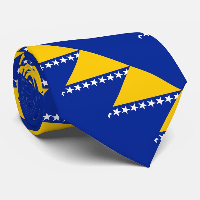 Bosnien och Hercegovina-Flagga Slips (Rullad)