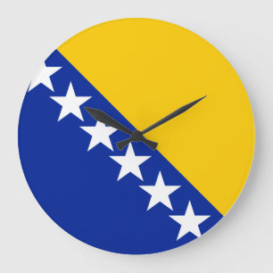 Bosnien och Hercegovina-Flagga Stor Klocka