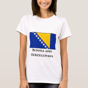 Bosnien och Hercegovina-Flagga T Shirt