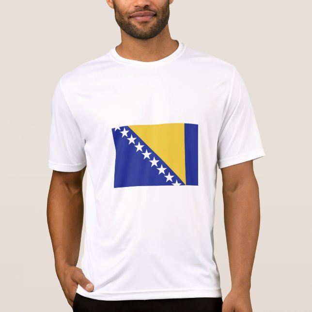 Bosnien och Hercegovina-flagga T Shirt (Framsida)