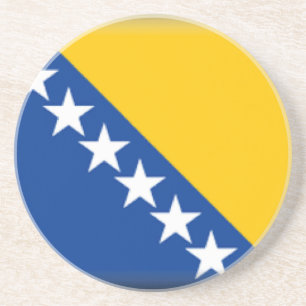 Bosnien och Hercegovina flagga Underlägg Sandsten