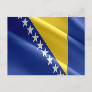 Bosnien och Hercegovina - Flagga - Vykort
