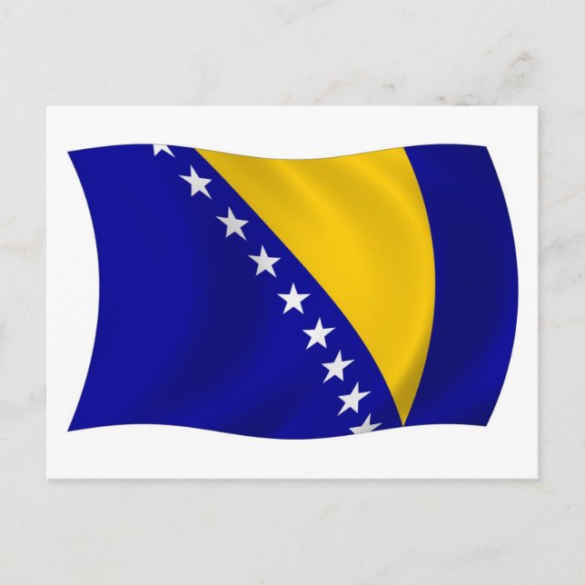 Bosnien och Hercegovina Flagga vykort (Framsida)