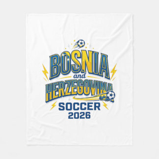 Bosnien och Hercegovina Fotboll 2026 Fotboll Fet C Fleecefilt