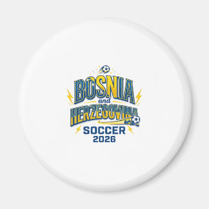 Bosnien och Hercegovina Fotboll 2026 Fotboll Fet C Magnet