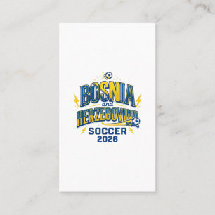 Bosnien och Hercegovina Fotboll 2026 Fotboll Fet C Visitkort
