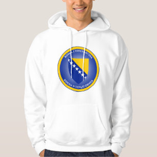 Bosnien och Hercegovina Jackar Arm Circle Shape Hoodie