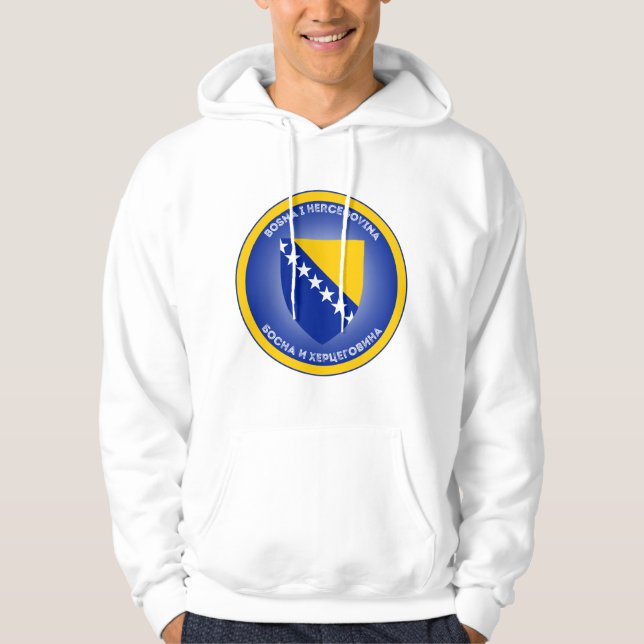 Bosnien och Hercegovina Jackar Arm Circle Shape Hoodie (Framsida)