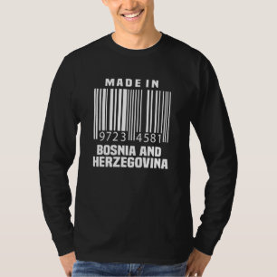 Bosnien och Hercegovina Jersey Pub Code Bosner T Shirt