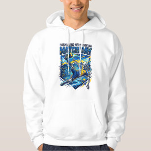 Bosnien och Hercegovina Matchdag Skelett Anfallare Hoodie