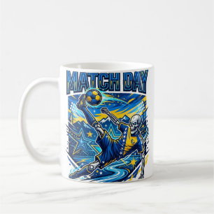 Bosnien och Hercegovina Matchdag Skelett Anfallare Kaffemugg