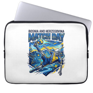 Bosnien och Hercegovina Matchdag Skelett Anfallare Laptop Fodral
