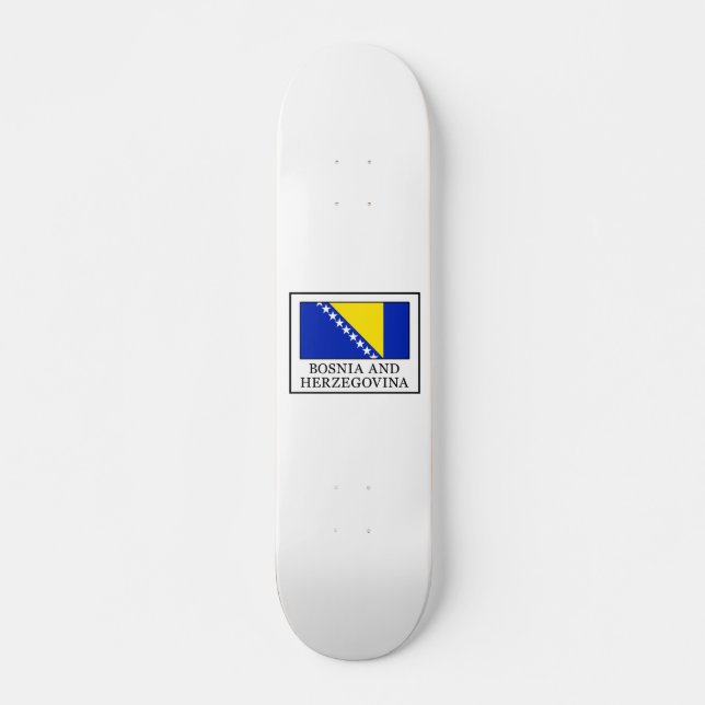 Bosnien och Hercegovina Mini Skateboard Bräda 18,5 Cm (Framsida)