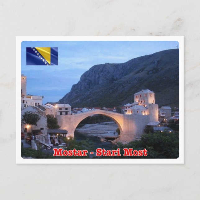 Bosnien och Hercegovina - Mostar - Stari Most - Vykort (Framsida)