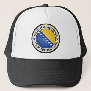 Bosnien och Hercegovina Round Emblem Truckerkeps