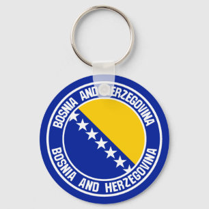 Bosnien och Hercegovina rundaEmblem Nyckelring