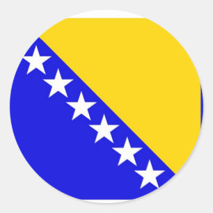 Bosnien och Hercegovina Runt Klistermärke