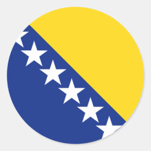 Bosnien och Hercegovina Runt Klistermärke