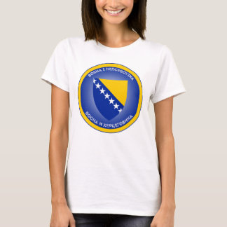 Bosnien och Hercegovina statsvapen cirkelform T Shirt