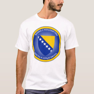 Bosnien och Hercegovina statsvapen cirkelform T Shirt