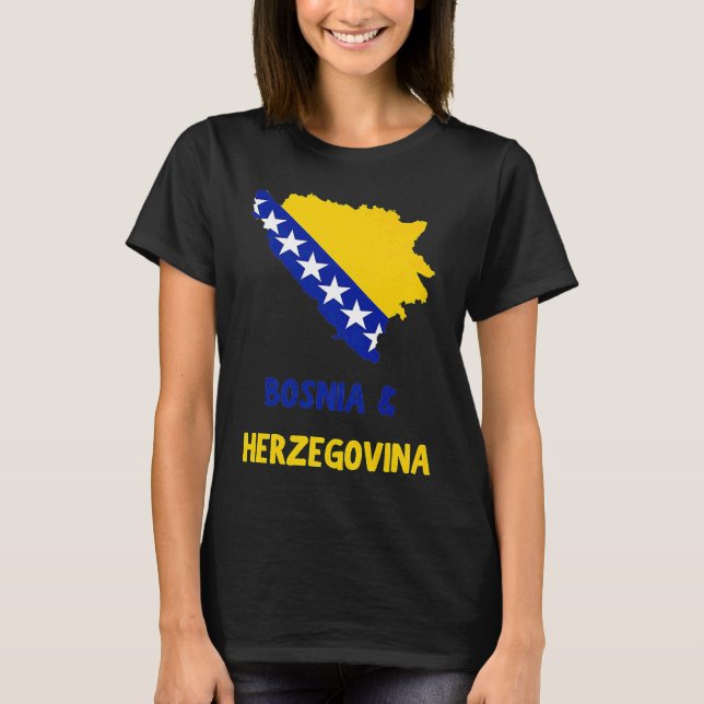 BOSNIEN OCH HERCEGOVINA T SHIRT (Framsida)