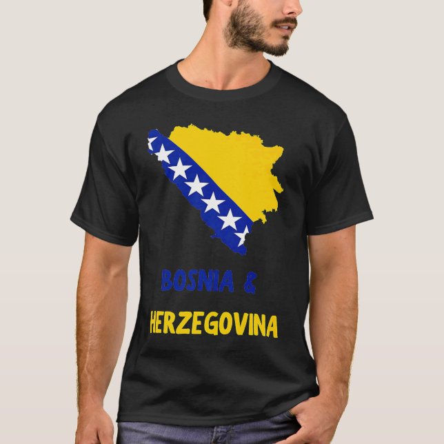 BOSNIEN OCH HERCEGOVINA T SHIRT (Framsida)